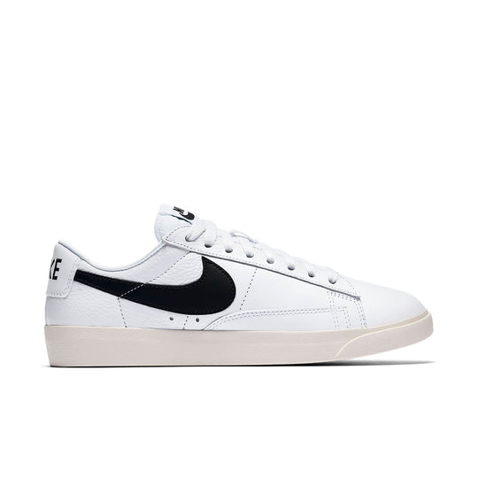 (WMNS) Nike Blazer Low Premium 'White Black' 454471-104 - KICKS CREW