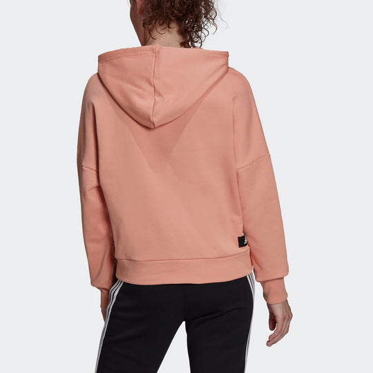 (WMNS) adidas Future Icons Logo Hoodie 'Pink' H24082 - KICKS CREW