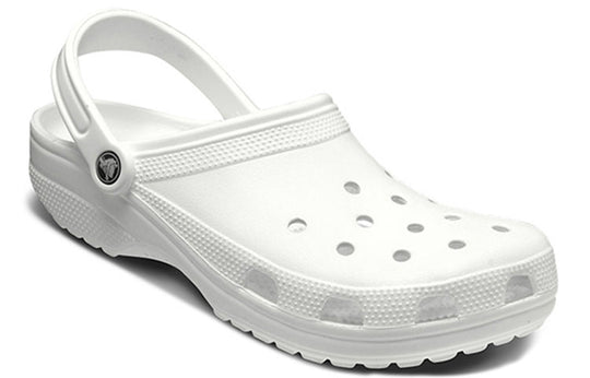 Solid white hot sale crocs