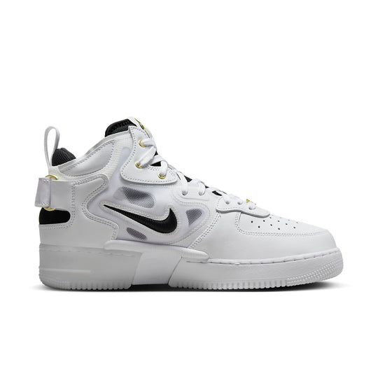 Nike Air Force 1 Mid React '40th Anniversary - White Black' DQ7668-100