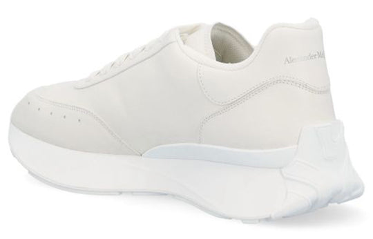 Alexander McQueen Sprint Runner Leather Sneakers 'Beige White' 688548WIC949000