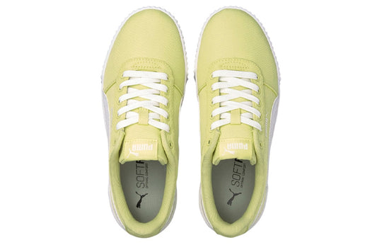 (WMNS) PUMA Carina Canvas Sneakers Yellow 368669-05-KICKS CREW