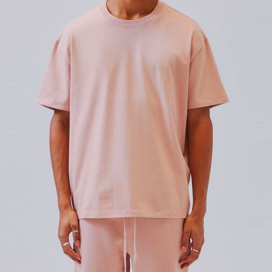 Fear of God Essentials Reflective Alphabet Logo Printing Short Sleeve Unisex Pink FOG-FW19-56