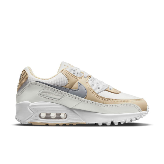 (WMNS) Nike Air Max 90 Low-Top Brown/Yellow DH5719-100-KICKS CREW