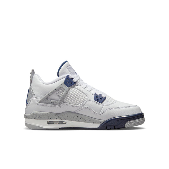 (GS) Air Jordan 4 Retro 'Midnight Navy' 408452-140 - KICKS CREW