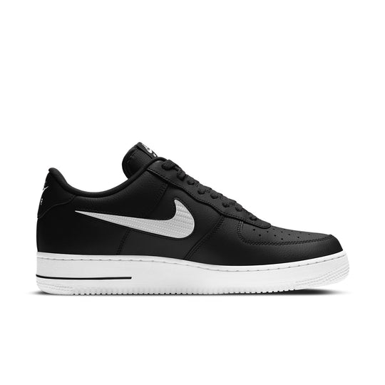 Nike Air Force 1 '07 LV8 'Cut Out Swoosh - Black White' CZ7377-001 ...