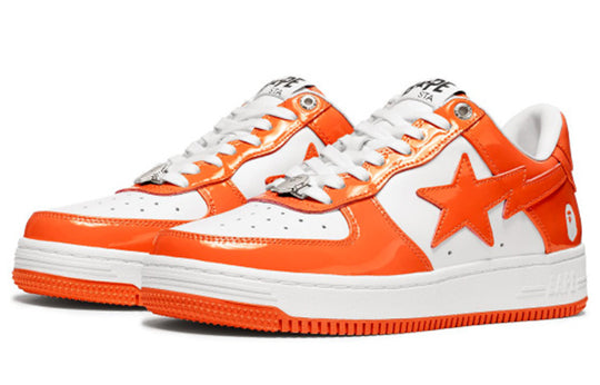 A BATHING APE Bape Sta Low 'Orange White' 1H70-191-001-WO