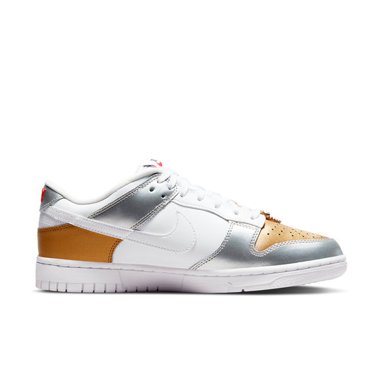 (WMNS) Nike Dunk Low SE 'Silver Gold Metallic' DH4403-700 - KICKS CREW