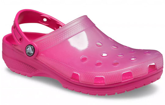 Crocs Jelly Crocs Transparent Red Unisex Sandals 206908-6X0 - KICKS CREW