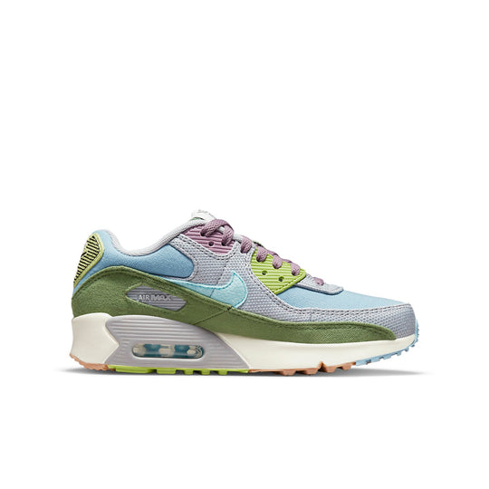 (GS) Nike Air Max 90 SE 'Sun Club - Worn Blue Treeline' DQ4016-400 ...