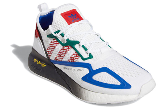 adidas originals ZX 2K Boost 'White Blue Green Red' FZ4839