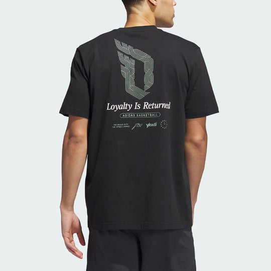 adidas Damian Lillard Graphic Tee 'Black' II7789