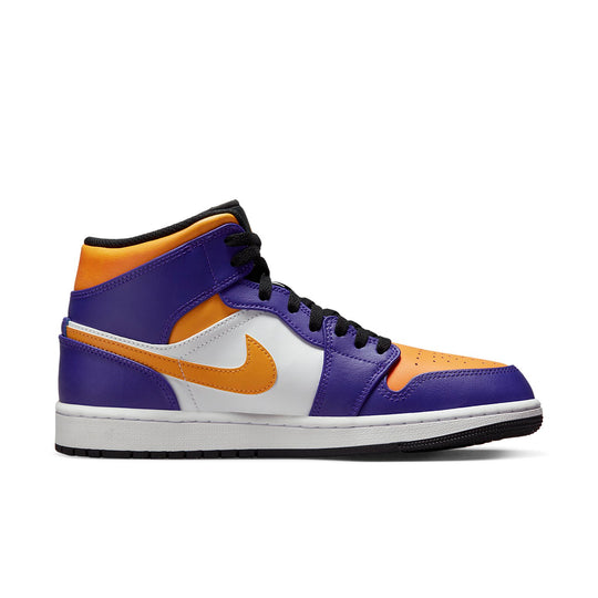 Air Jordan 1 Mid 'Lakers Purple' DQ8426-517 - KICKS CREW