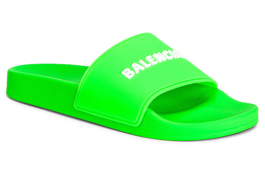 Balenciaga Pool Slide Black Fluo Green (Women's)