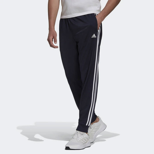 adidas Essentials Warm-Up Tapered 3-Stripes Track Pants 'Black' H46106 ...