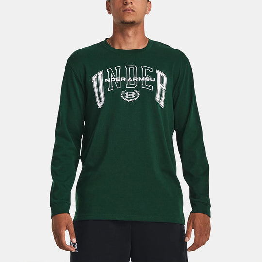 Under Armour Crest Heavyweight Long Sleeve T-shirt 'Green' 1379576-322 ...