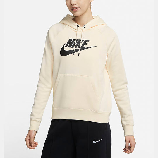 (WMNS) Nike Sportswear Fleece Hoodie 'Light Bone' BV4127-113