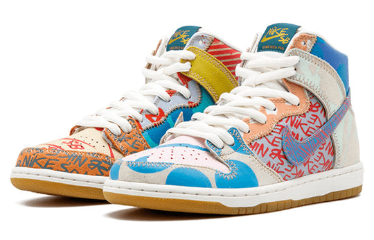 Nike Thomas Campbell x SB Dunk High 'What The' 918321-381 - KICKS CREW