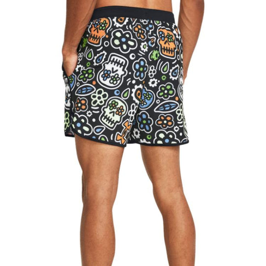 Under Armour Day of the Dead Hiit Woven Training Shorts 'Black Multi'  1382108-001