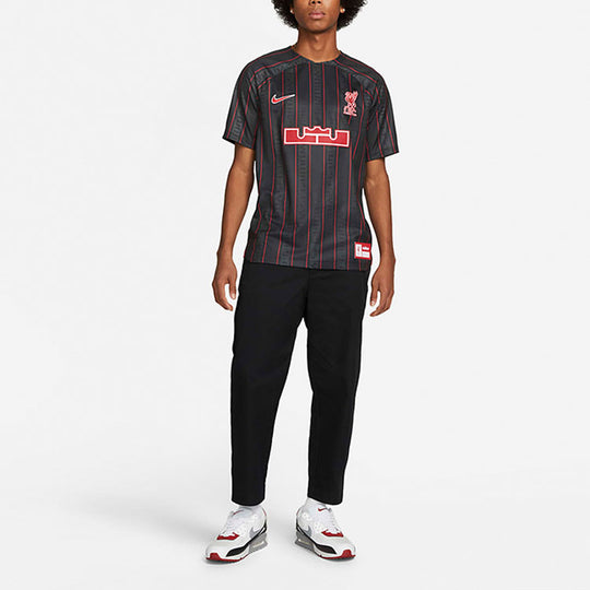 Nike LeBron x Liverpool F.C. Dri-FIT Stadium Soccer Jersey 'Anthracite Gym Red' FD0627-061