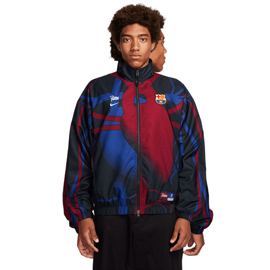 Nike x FC Barcelona x Patta Jacket 'Black Red Blue' FQ4275-010