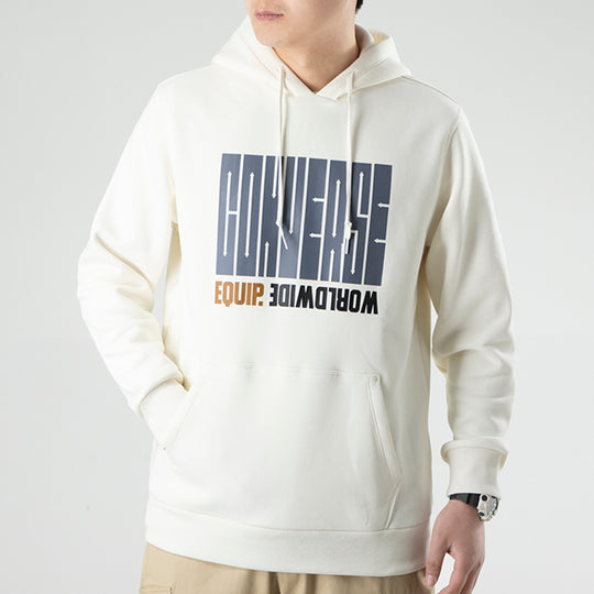 Converse Equip Worldwide Graphic Hoodie 'White' 10021272-A01