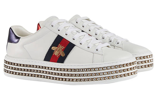 (WMNS) Gucci Ace 'Crystal' Sneaker 505995-DOPE0-9095 - KICKS CREW