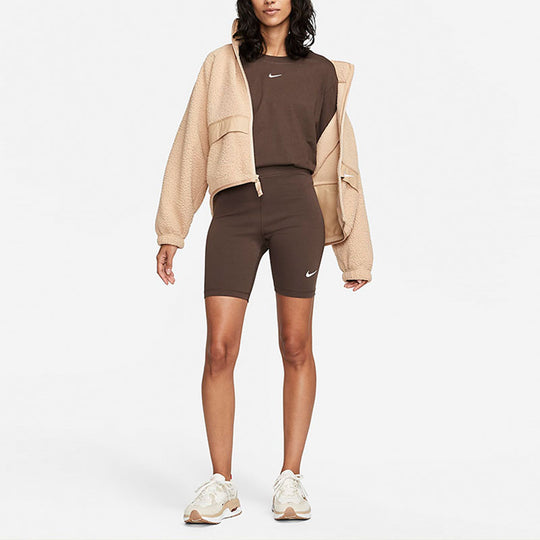 (WMNS) Nike Sportswear Leg-A-See Bike Shorts 'Brown' DV7798-237 - KICKS ...