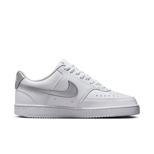 (WMNS) Nike Court Vision 1 Low Next Nature 'White Metallic Silver' DH3 ...