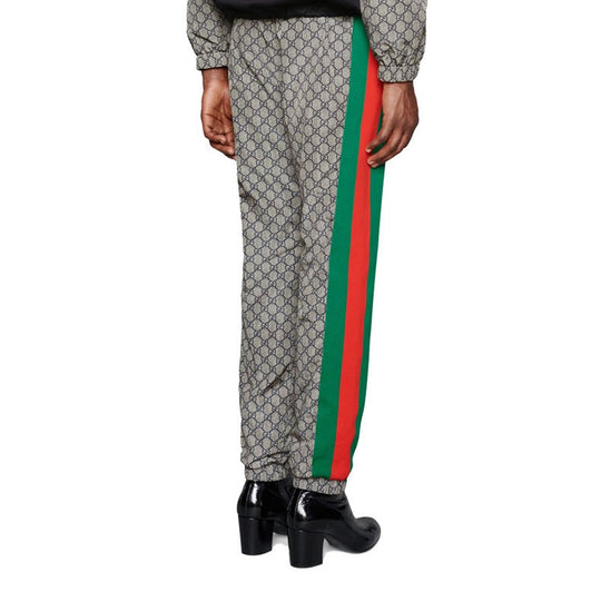 Gucci GG Supreme Print Web Sweat Pants 'Grey' 545609-XJAFX-4350