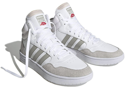 Adidas Hoops 3.0 Mid 'White Metal Grey' HP7940 - KICKS CREW