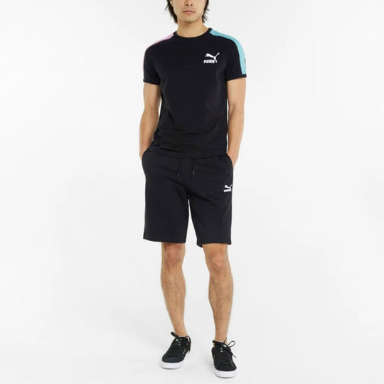 Puma Classics Logo Shorts 'Black' 535332-01 - KICKS CREW