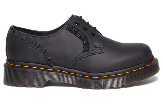 WMNS) Dr. Martens 1461 Frill Nappa Leather Oxford Shoes 'Black 