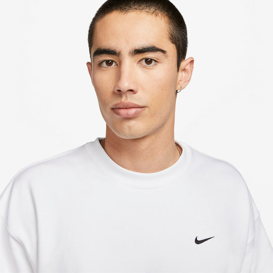 Nike Solo Swoosh Men's Short Sleeve French Terry Top 'White' DX0881-10 ...