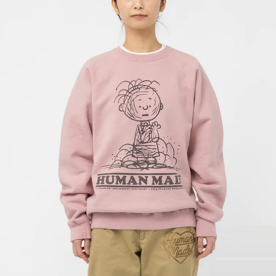 HUMAN MADE x Peanuts #2 Charlie Brown Sweatshirt 'Pink' HM24CS044