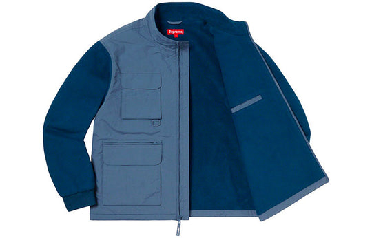 Supreme Upland Fleece Jacket 'Light Blue' SUP-FW19-944 - KICKS CREW