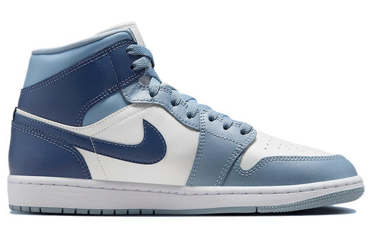 (WMNS) Air Jordan 1 Mid 'Two-Tone Blue' BQ6472-140 - KICKS CREW