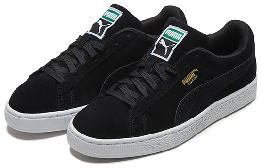 PUMA Suede Low Casual Board Shoes Black/Gold 352634-87-KICKS CREW