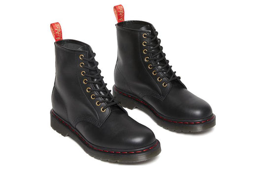 Dr. Martens 1460 Year of the Rabbit Leather Lace Up Boots 'Black Red'  30556004