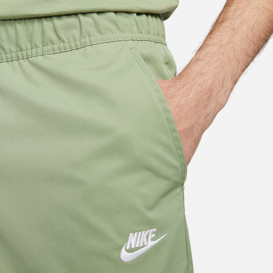 Nike Club Woven Tapered-Leg Trousers 'Oil Green White' DX0625-386 ...