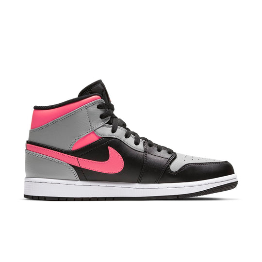 Air Jordan 1 Mid 'Pink Shadow' 554724-059 Retro Basketball Shoes  -  KICKS CREW