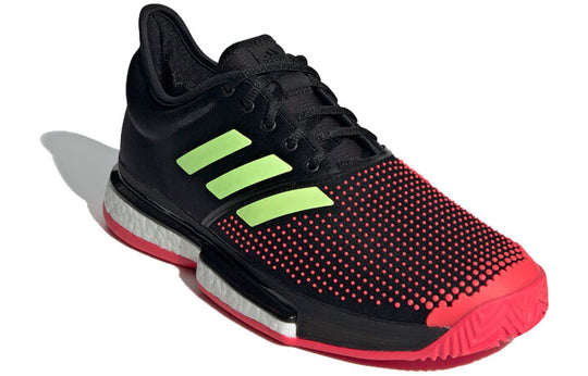 adidas SoleCourt 'Black Yellow Red' AH2131