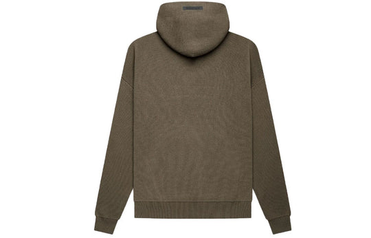 Fear of God Essentials FW21 Knit Pullover Logo Hoodie 'Harvest ...