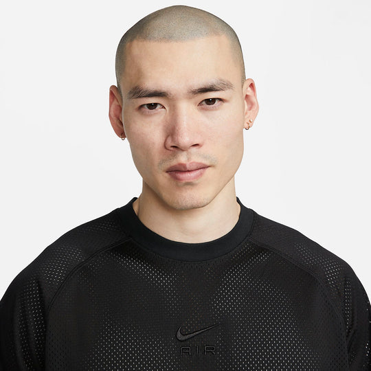 Nike Air Oversized Short-sleeve Top 'Black' DX0157-010-KICKS CREW