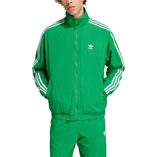 adidas originals Adicolor Woven Firebird Track Top Asia Sizing 'Green' IT2493