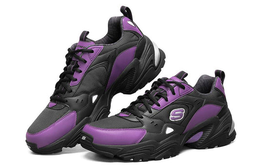 One Punch Man x Skechers Stamina V2 Low-Top Running Shoes Black/Purple  666166-BKPR