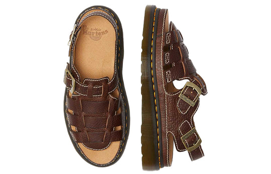 Dr martens hotsell sandals brown