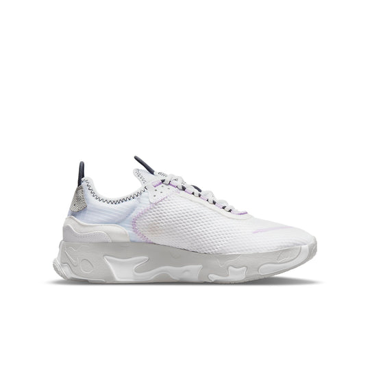 (GS) Nike React Live 'White Purple Gray' CW1622-102-KICKS CREW