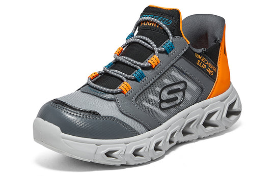 (GS) Skechers Slip-Ins Hypno-Flash 2.0 'Grey Orange' 403843L-CCOR