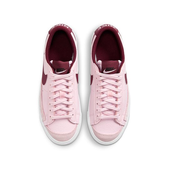 GS) Nike Blazer Low '77 'Pink Foam Dark Beetroot' DA4074-600 - KICKS CREW